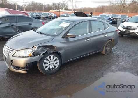 2015 Nissan Sentra S z USA, uszkodzony, nr VIN 3N1AB7AP9FY285026